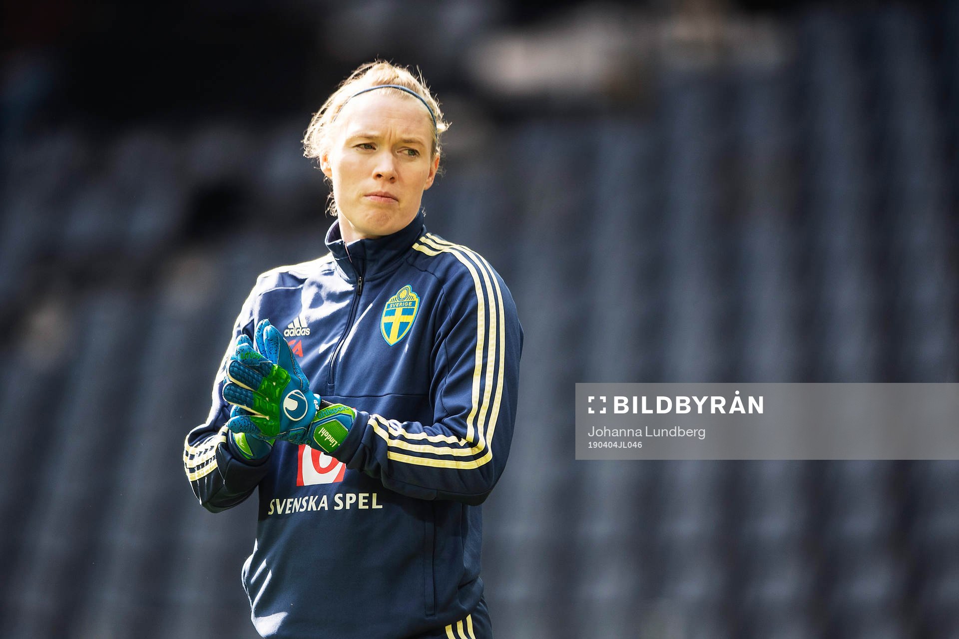 Hedvig Lindahl of the Swedish women national football team