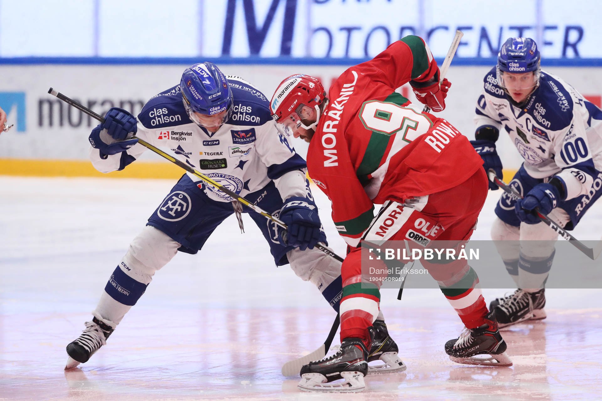 Leksands Jon Knuts och Moras Andrew Rowe