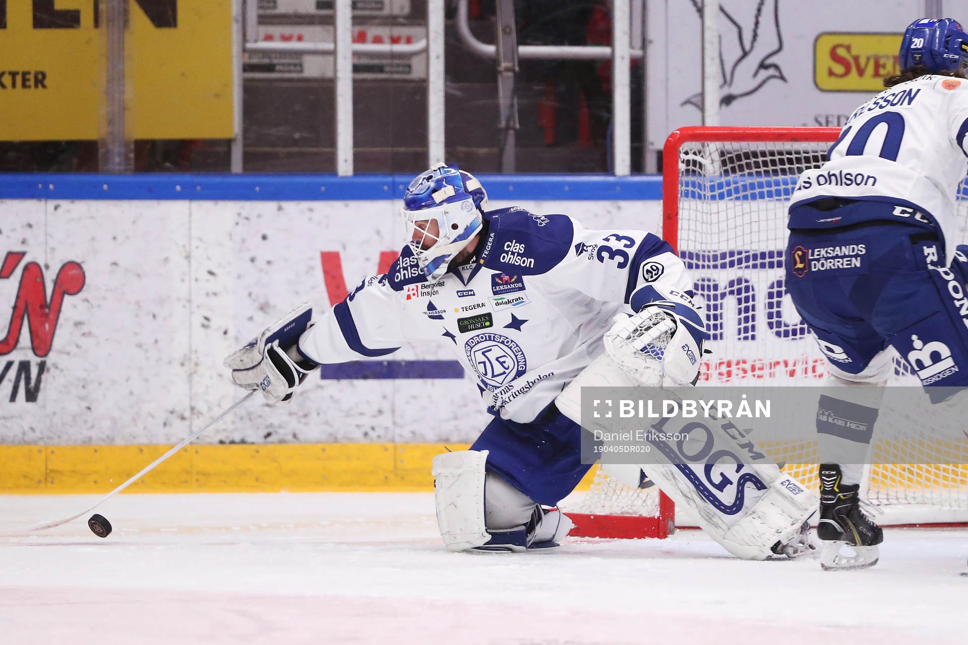 Leksands målvakt Axel Brage