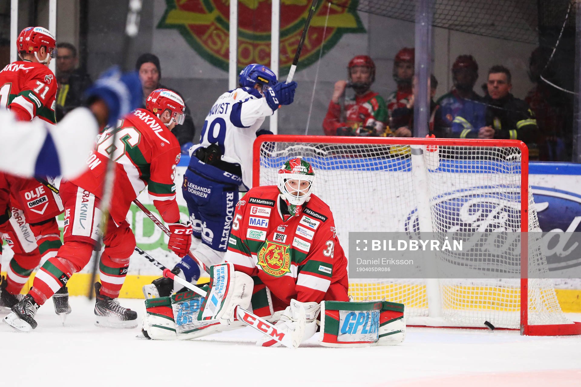 Moras målvakt Christian Engstrand släpper in 1-2