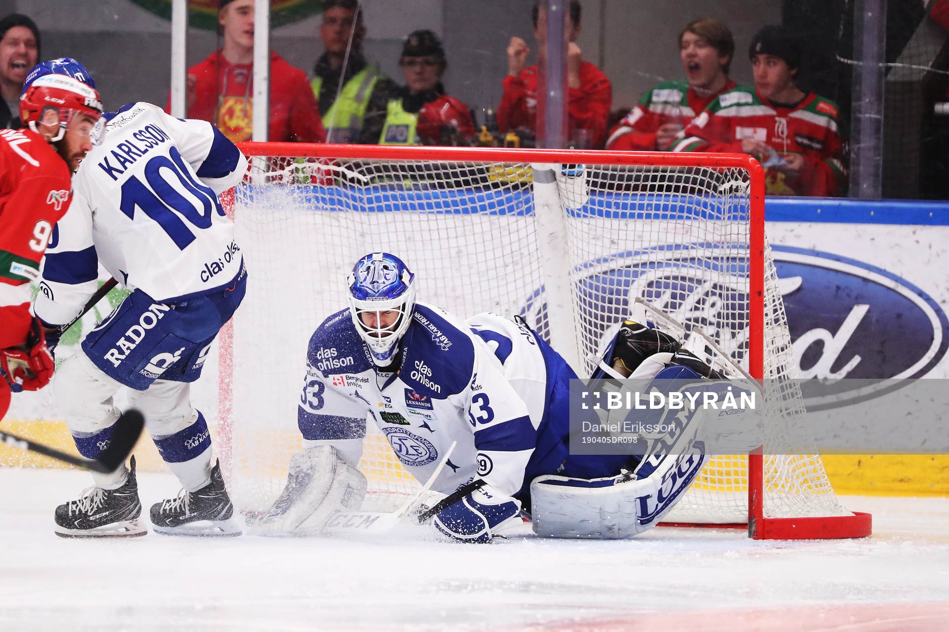 Moras Andrew Rowe mot Leksands Martin Karlsson  och