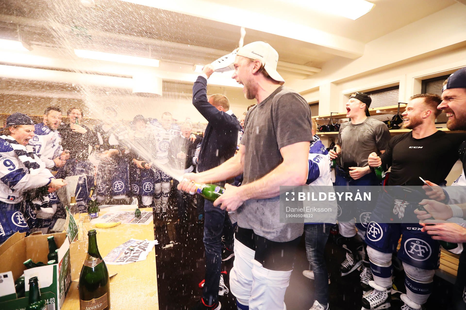 Leksands Daniel Gunnarsson jublar