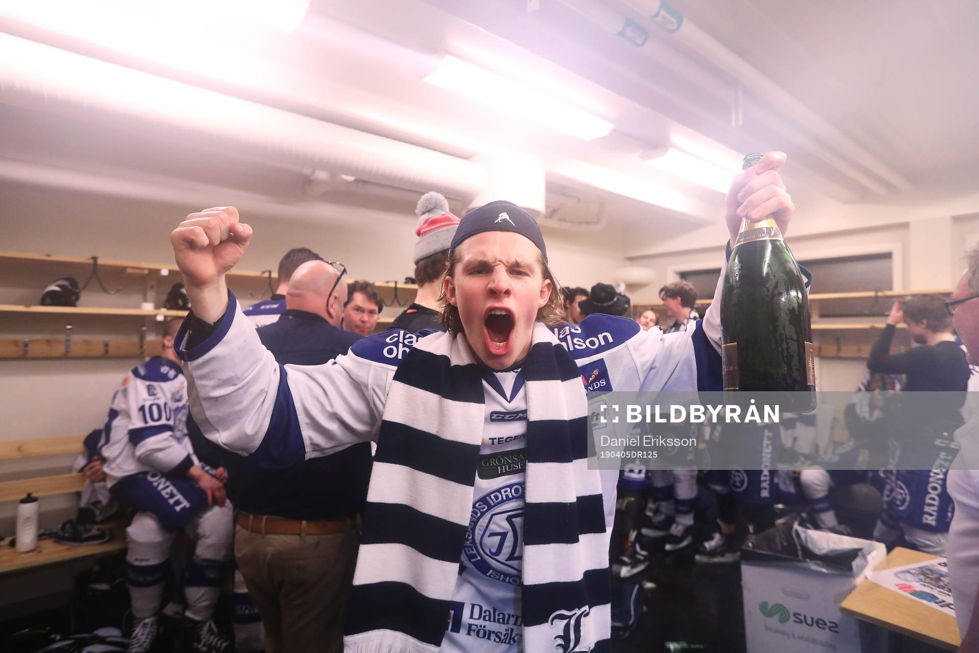 Leksands Marcus Karlberg jublar