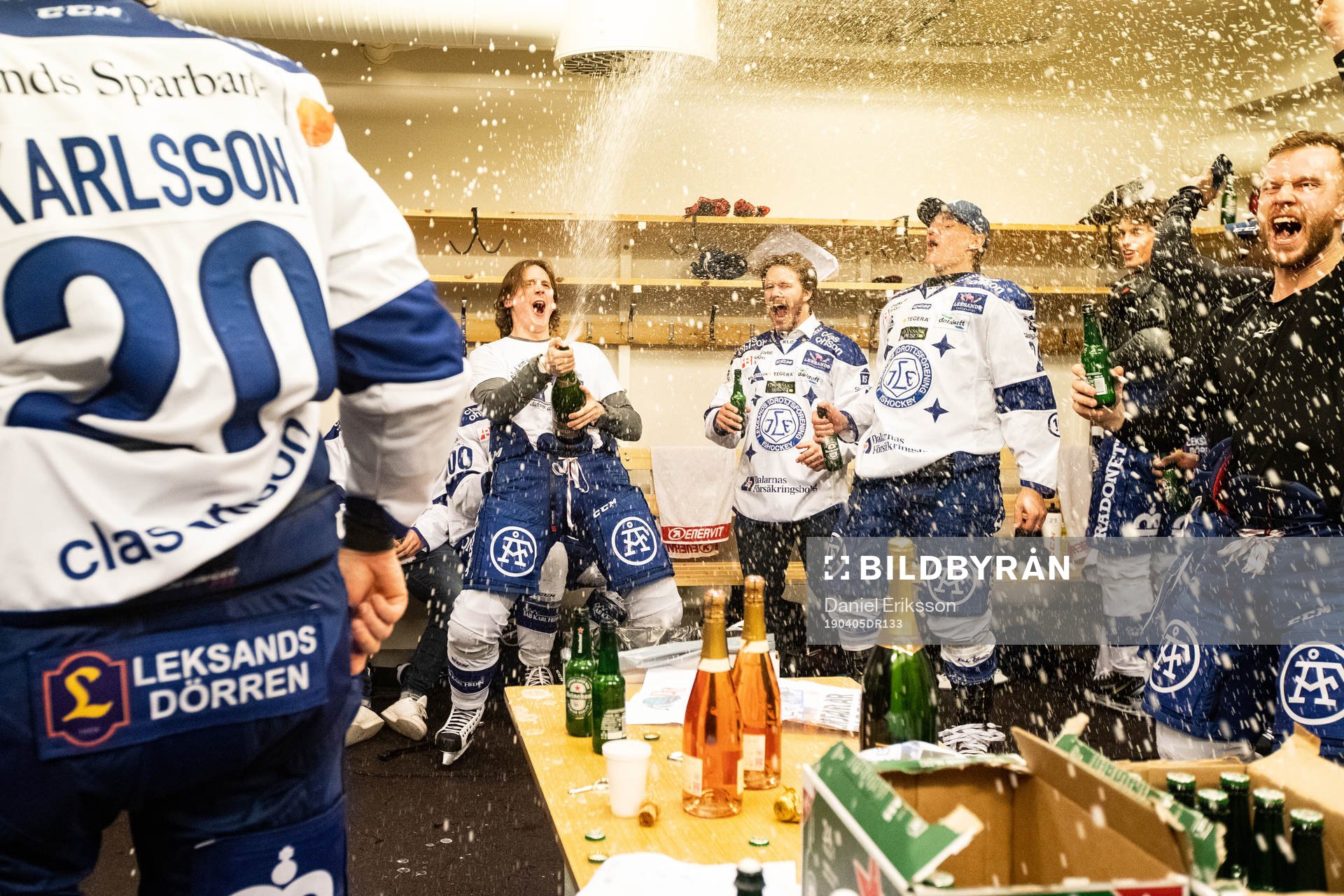 Leksands Johan Porsberger jublar