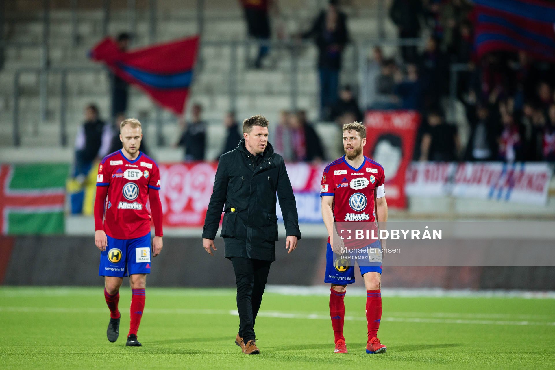 Östers tränare Christian Järdler och Stefan Karlsson