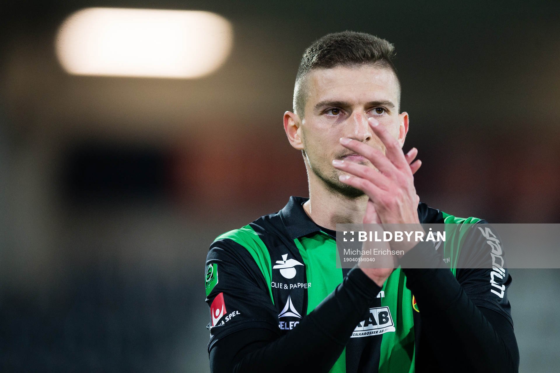 GAIS Nikola Asceric efter fotbollsmatchen i Superettan mellan Gais och Öster den 5 april 2019 i Göteborg.