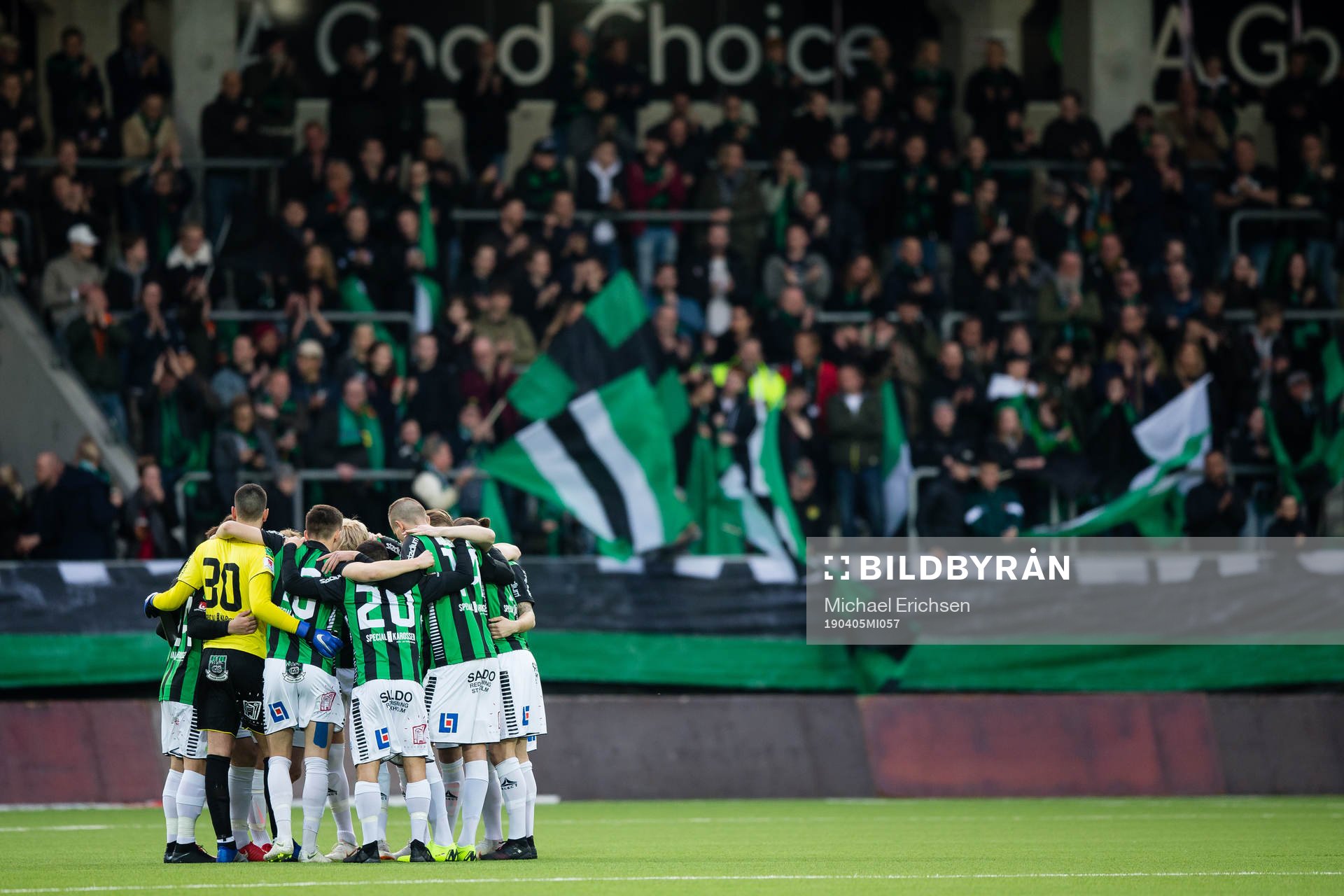 GAIS samlade innan fotbollsmatchen i Superettan mellan Gais