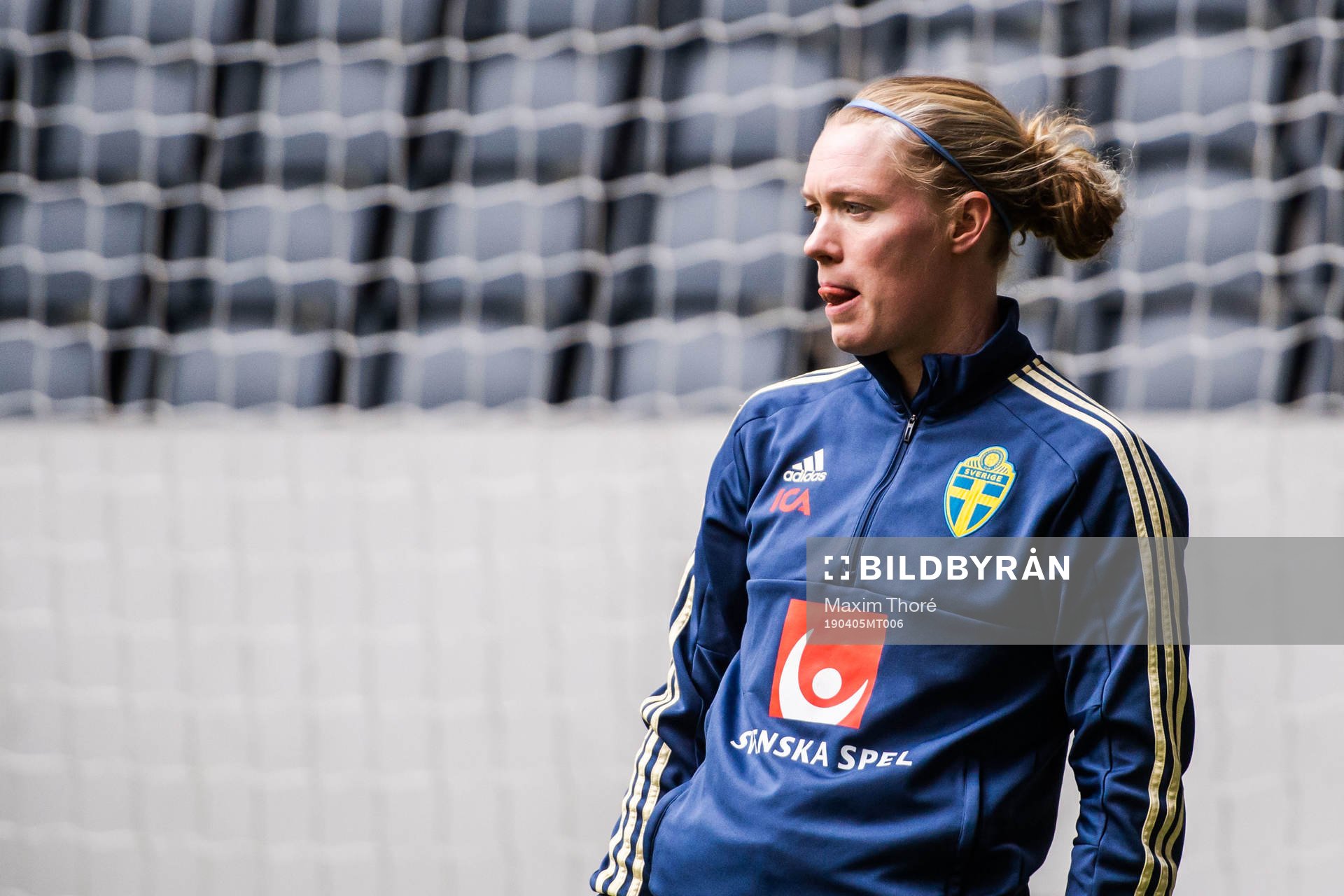 Goalkeeper Hedvig Lindahl of the Swedish women national