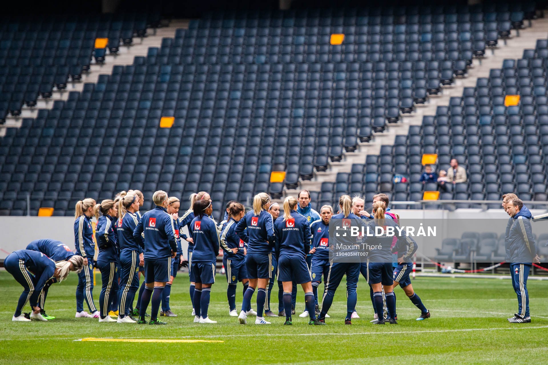 Players of the Swedish women national football team gathers