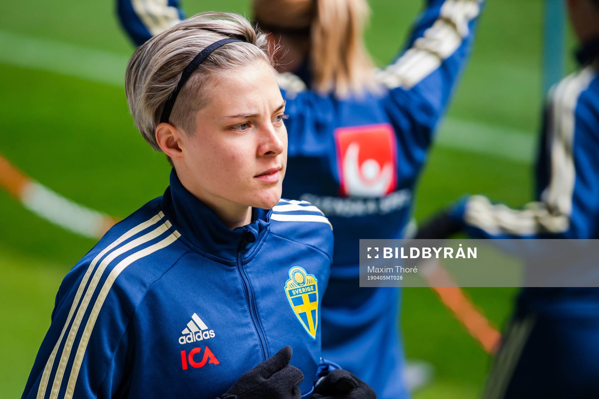 Lina Hurtig of the Swedish women national football team