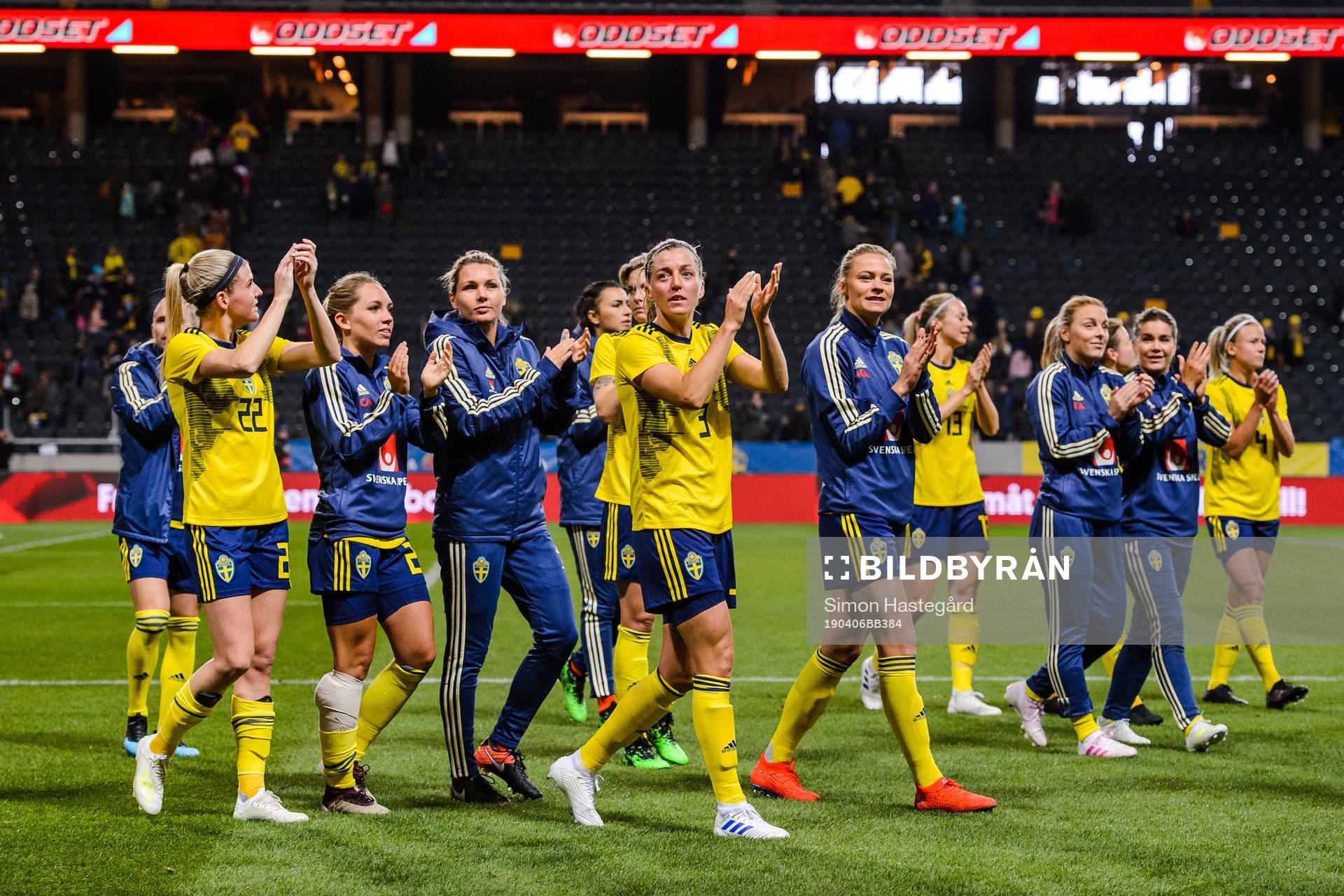 Linda Sembrant of Sweden celebrates