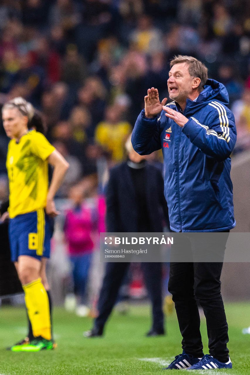 Peter Gerhardsson, head coach of Sweden