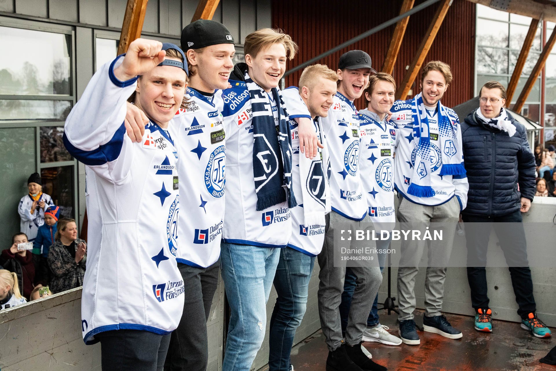 Leksands Marcus Karlberg   och Filip Johansson och Lucas
