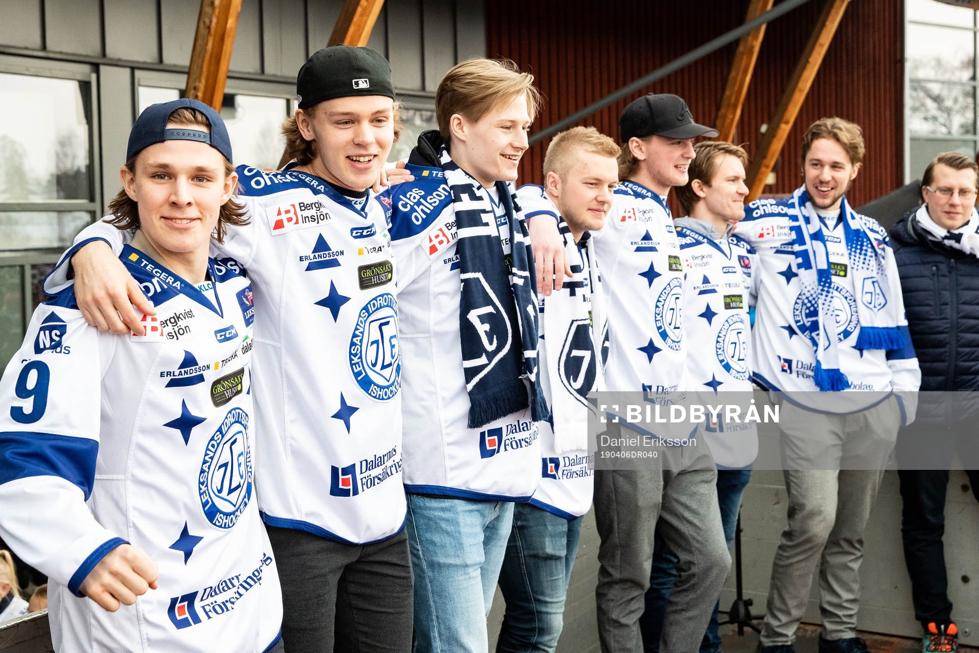 Leksands Marcus Karlberg   och Filip Johansson och Lucas