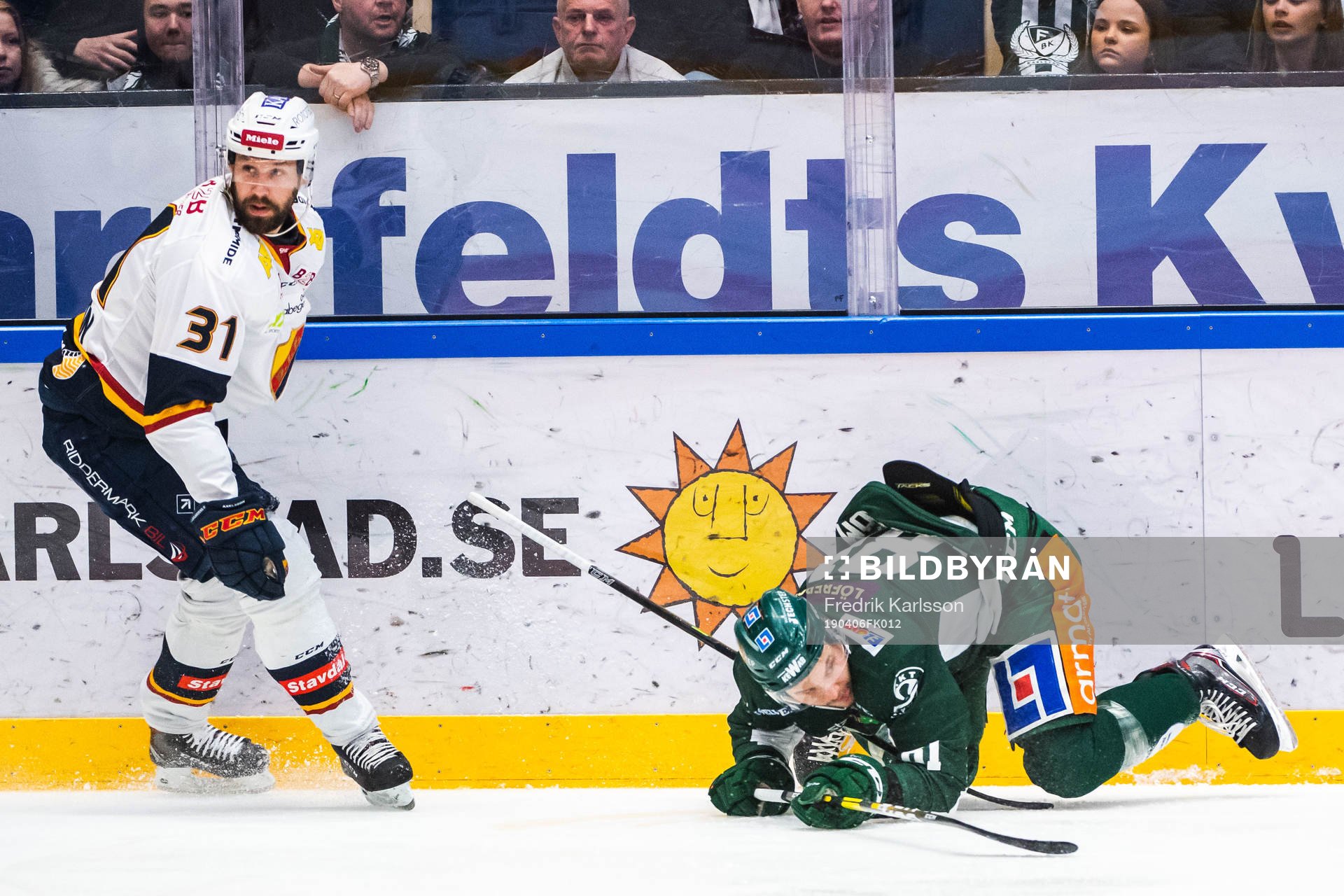Djurgårdens Dick Axelsson  och Färjestads Theodor