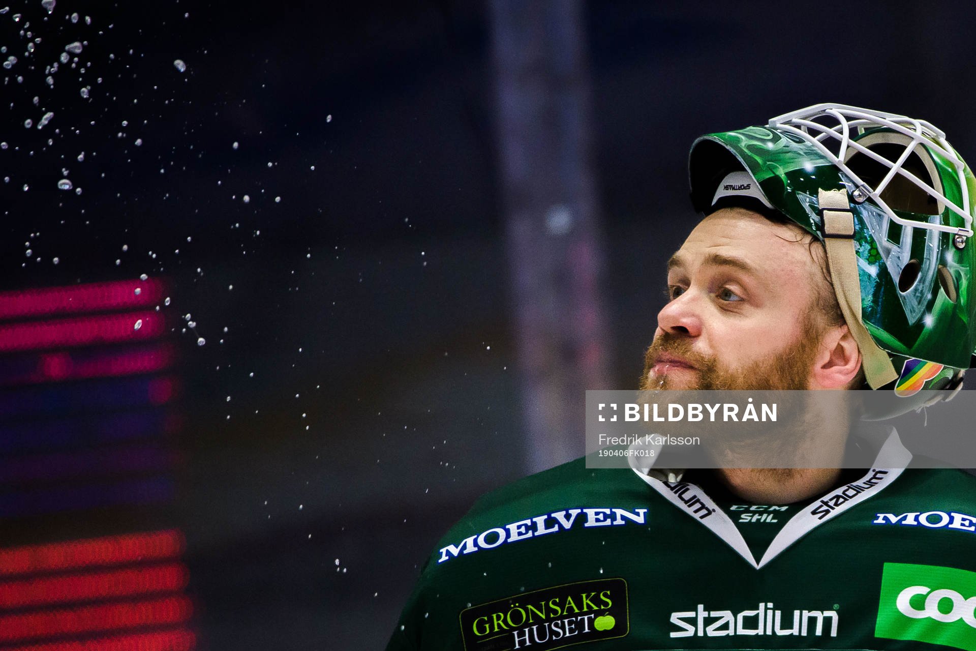 Färjestads målvakt Markus Svensson
