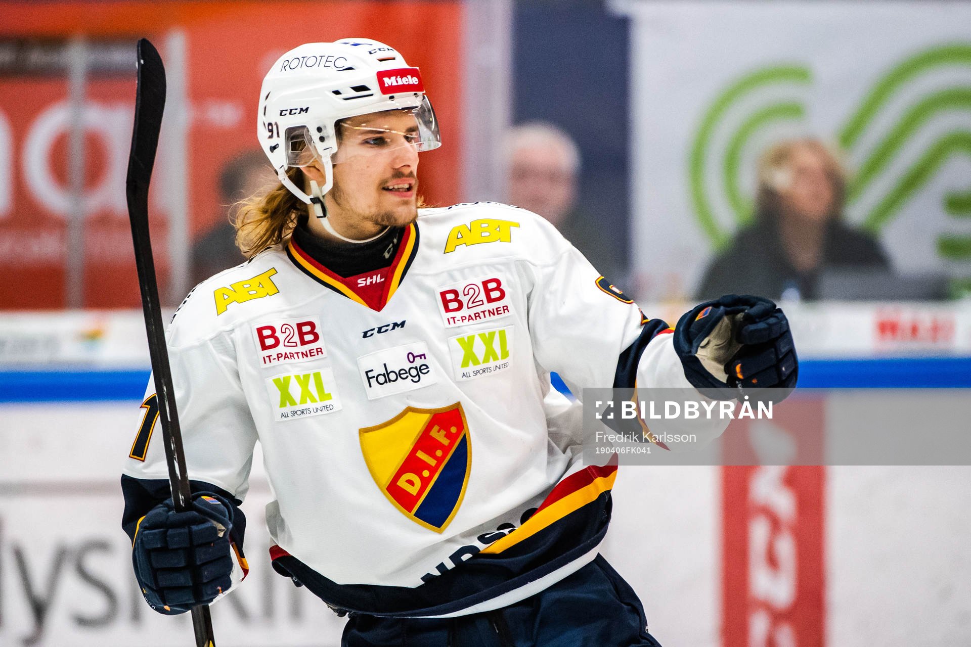 Djurgårdens Axel Jonsson Fjällby jublar
