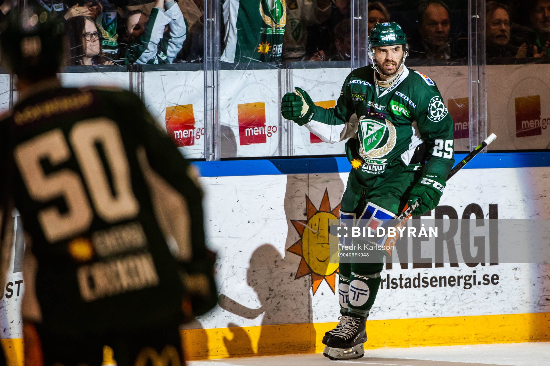 Färjestads Martin Johansson jublar