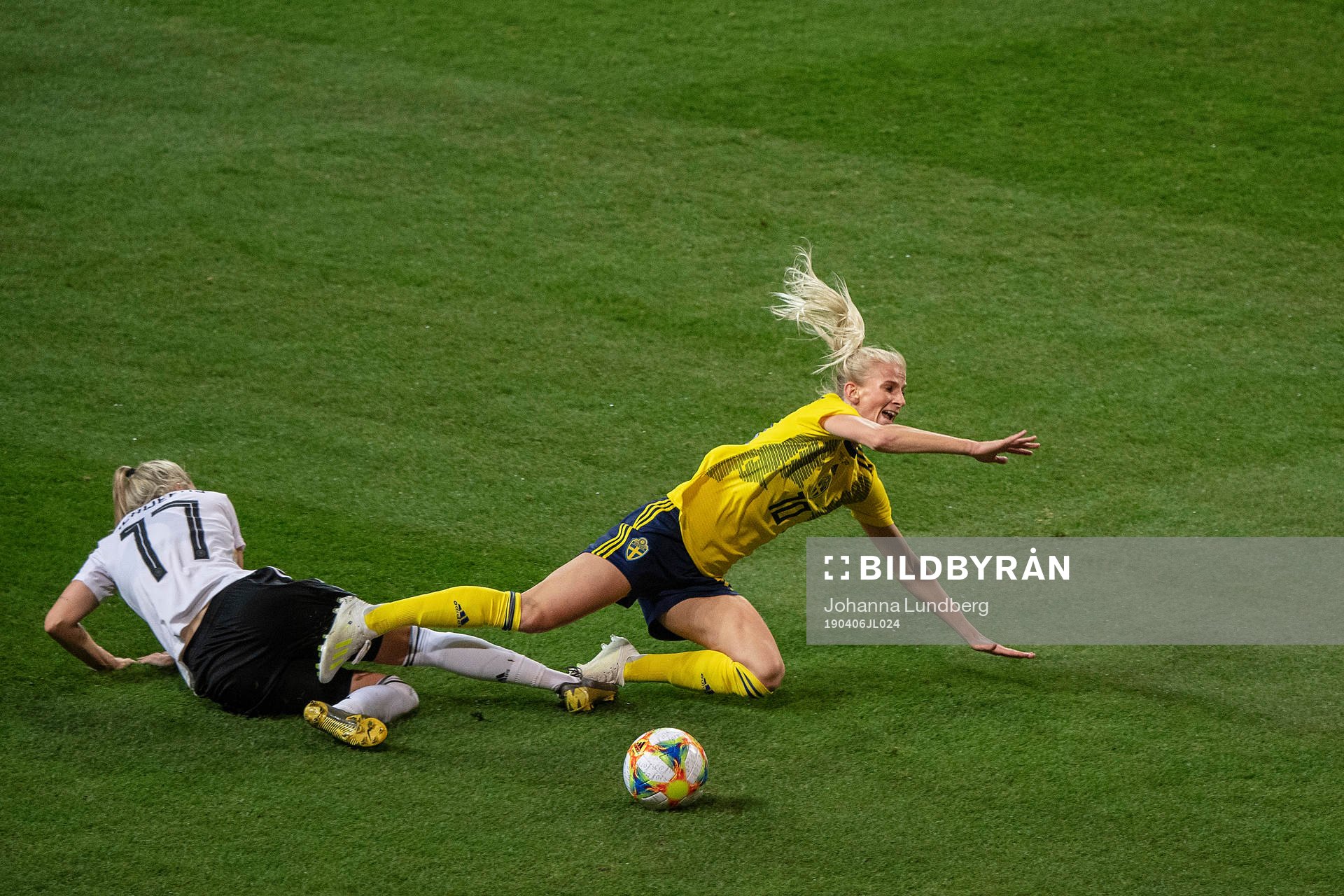 Verena Schweers of Germany causes a penalty against Sofia