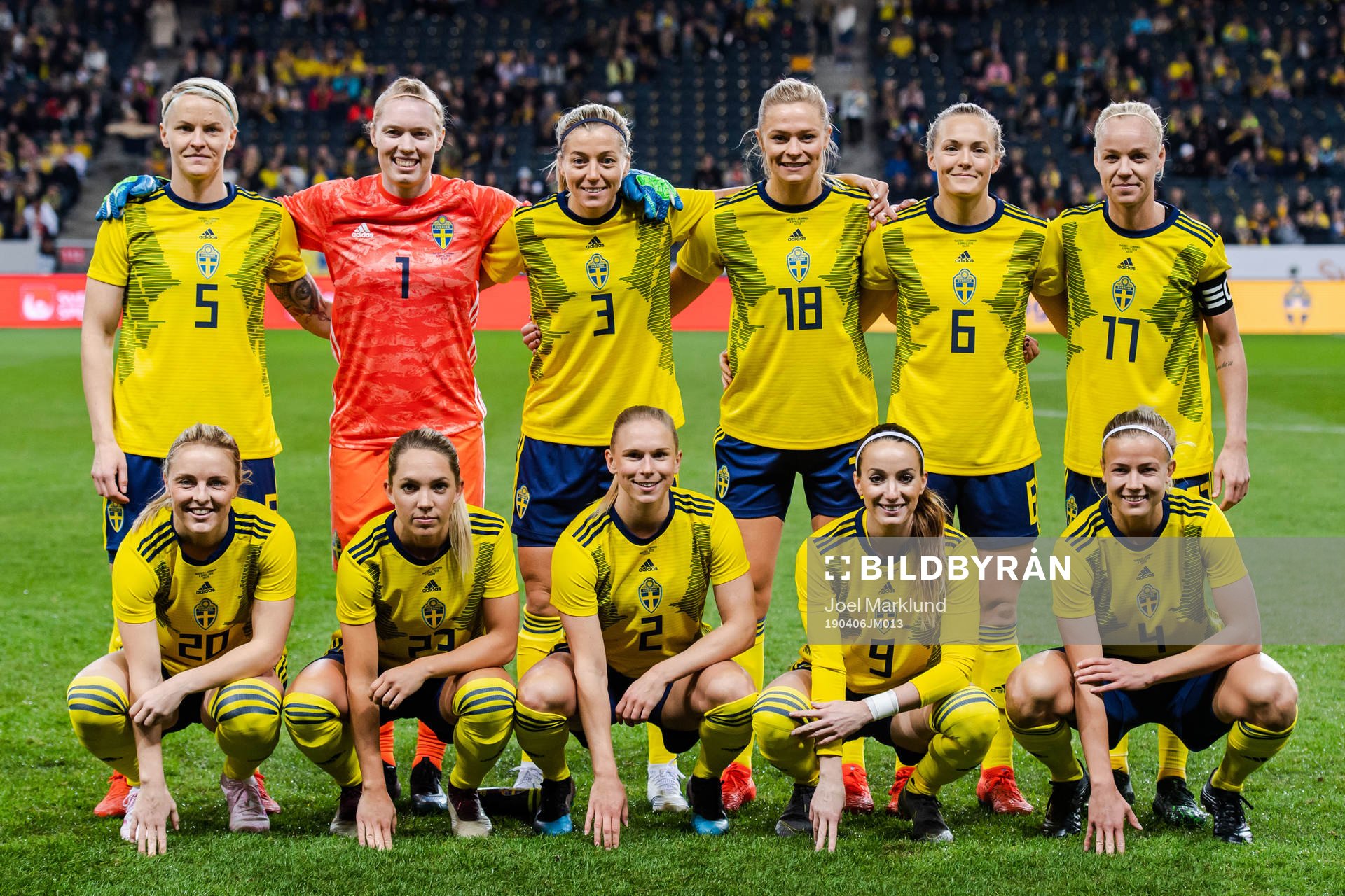 Nilla Fischer, goalkeeper Hedvig Lindahl, Linda Sembrant,