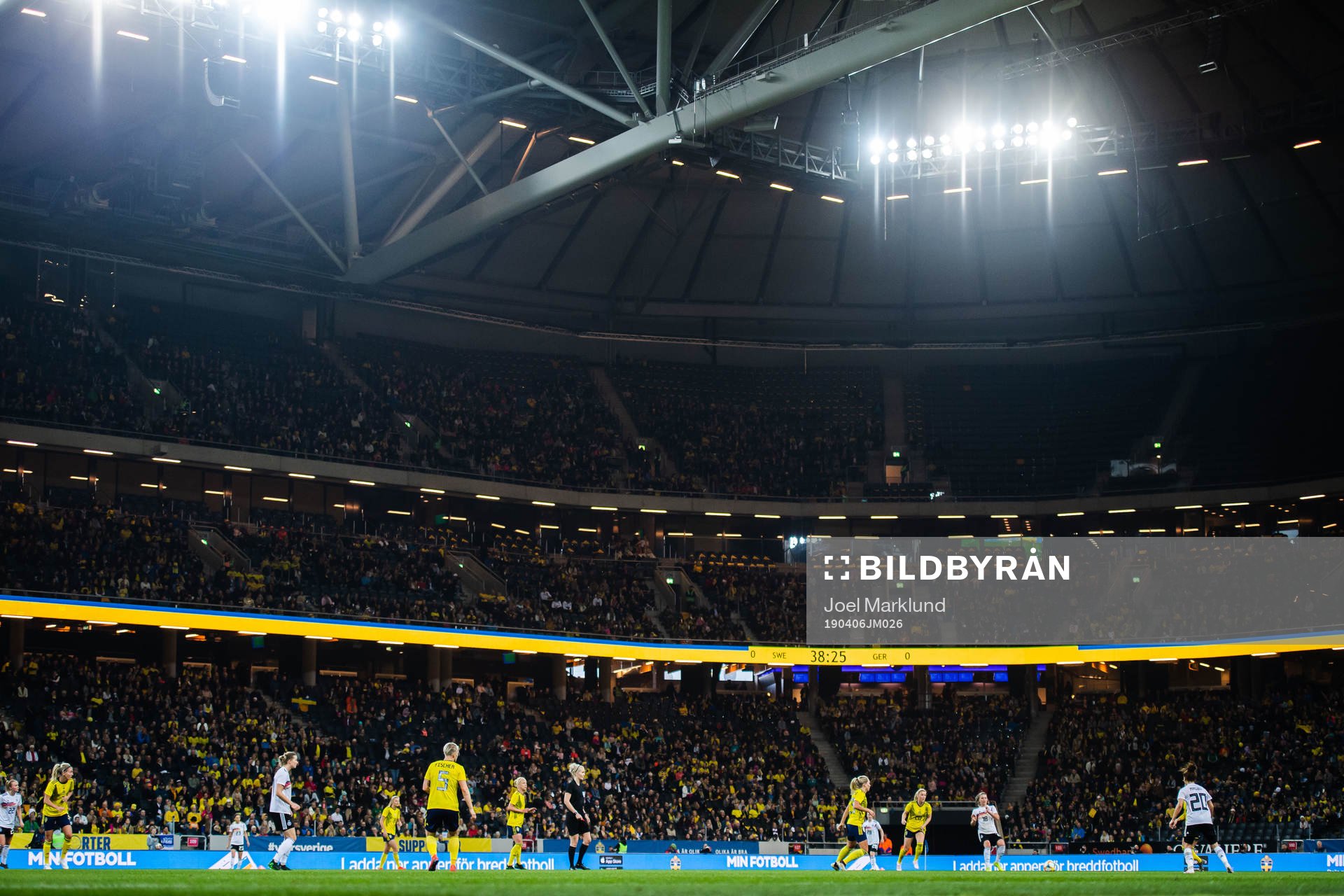 A general view of the women's international friendly