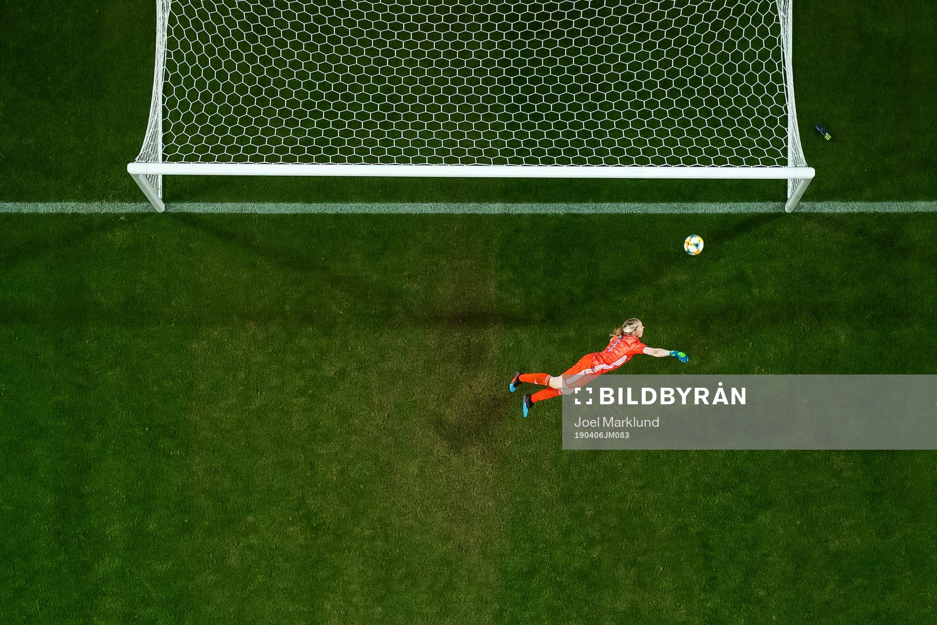 Goalkeeper Hedvig Lindahl of Sweden lets in the 0-2 goal