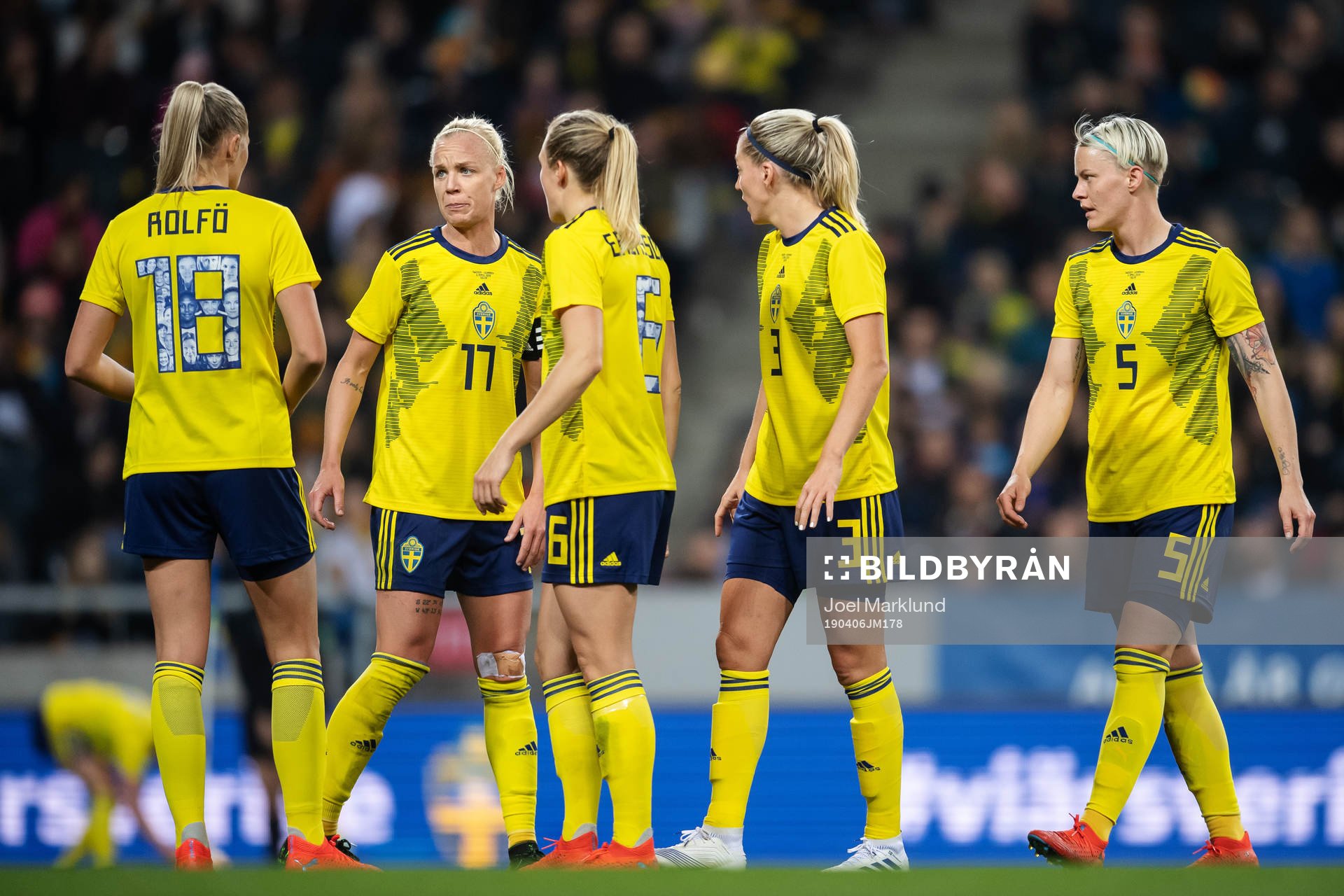 Fridolina Rolfö, Caroline Seger, Magdalena Eriksson, Linda