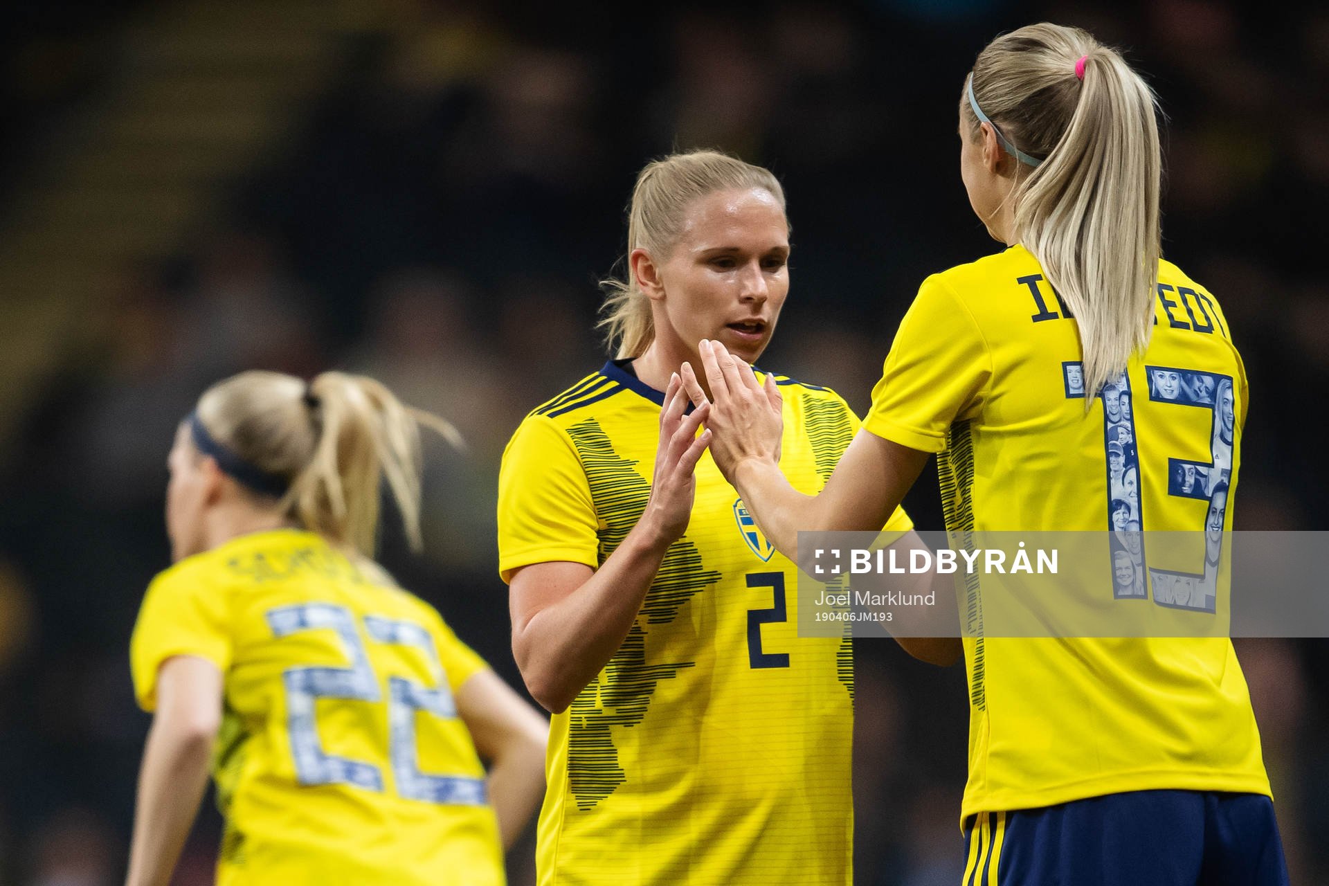 Jonna Andersson and Amanda Ilestedt of Sweden