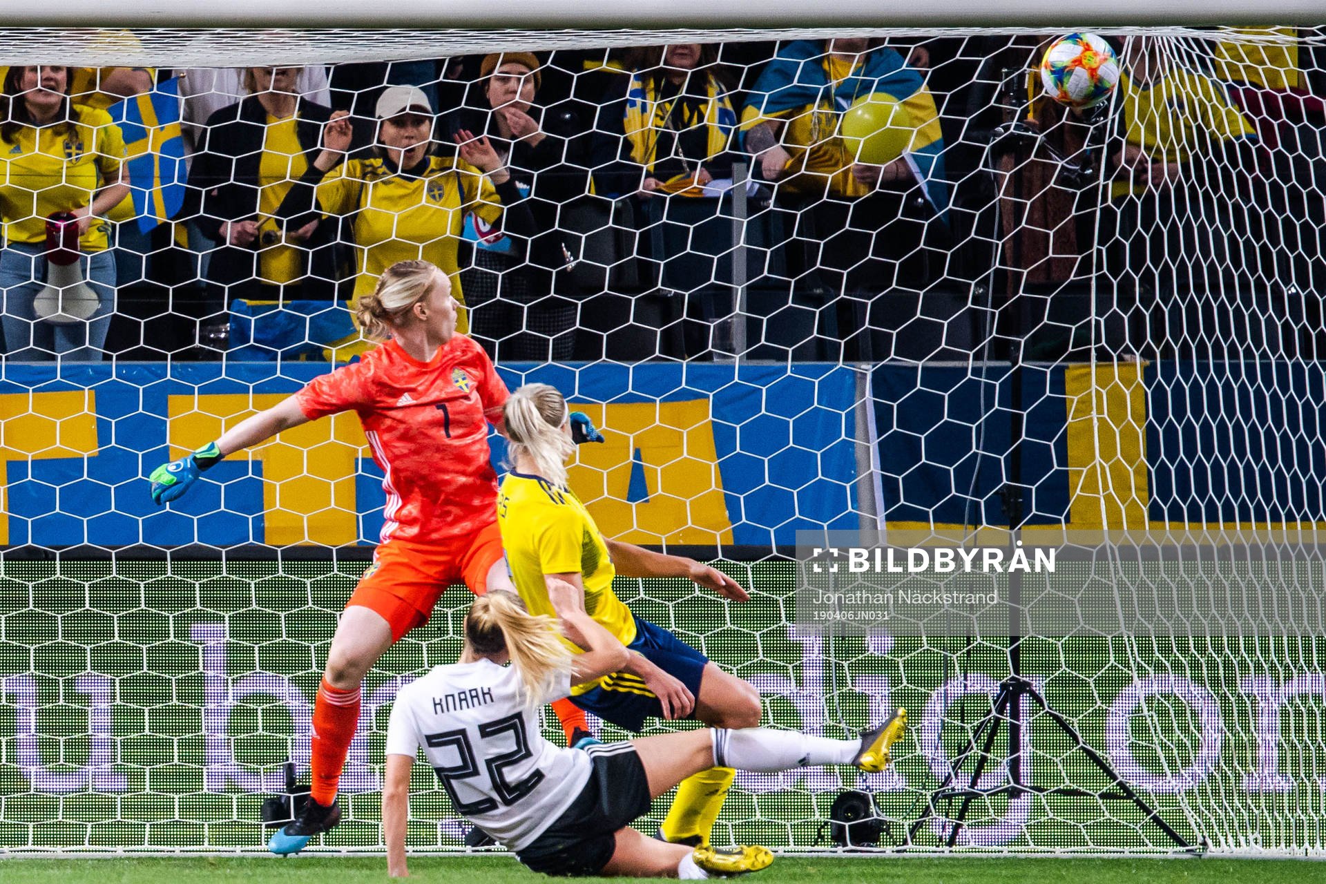 Turid Knaak of Germany with a scoring opportunity