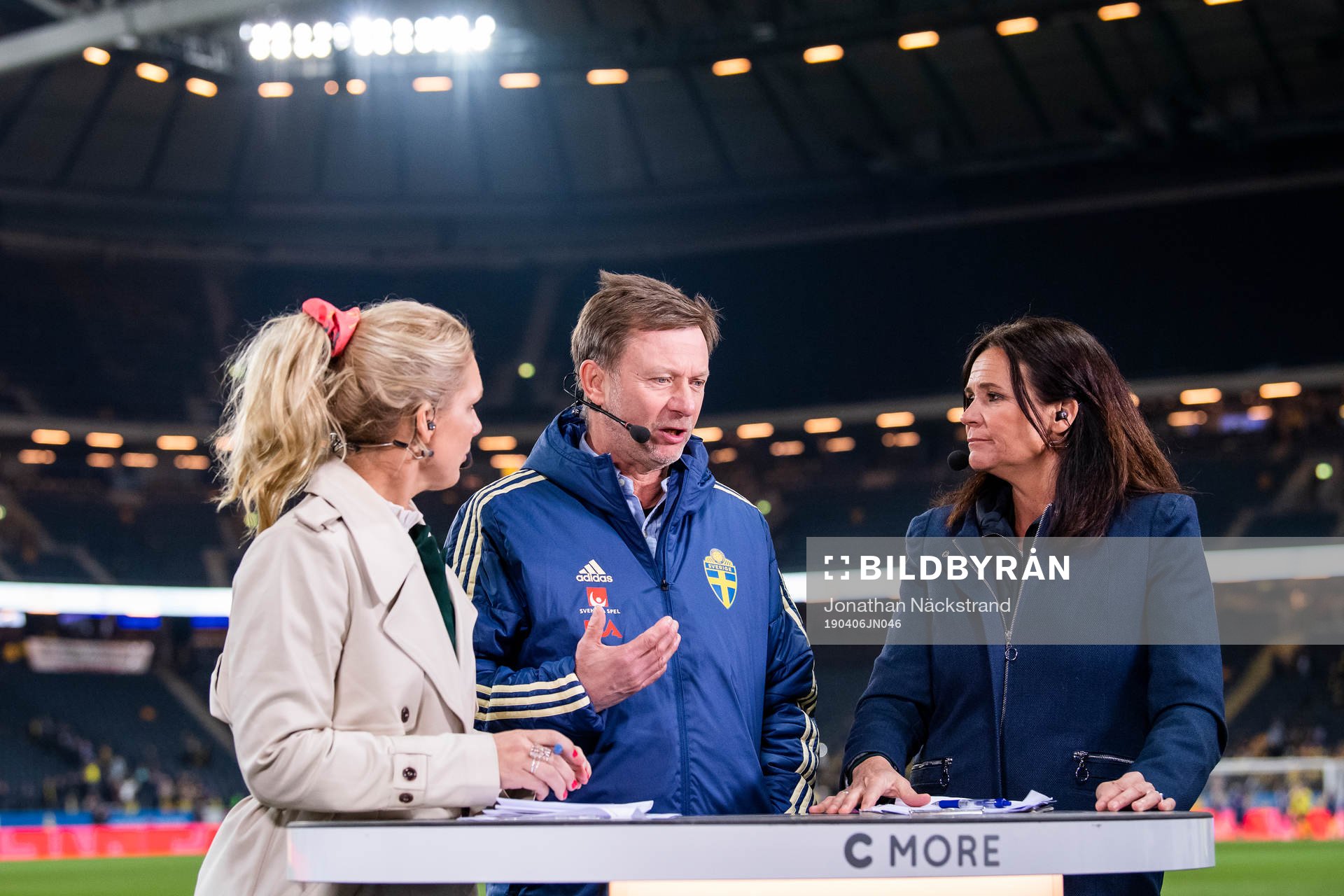 Anna Brolin, Malin Swedberg and Peter Gerhardsson, head