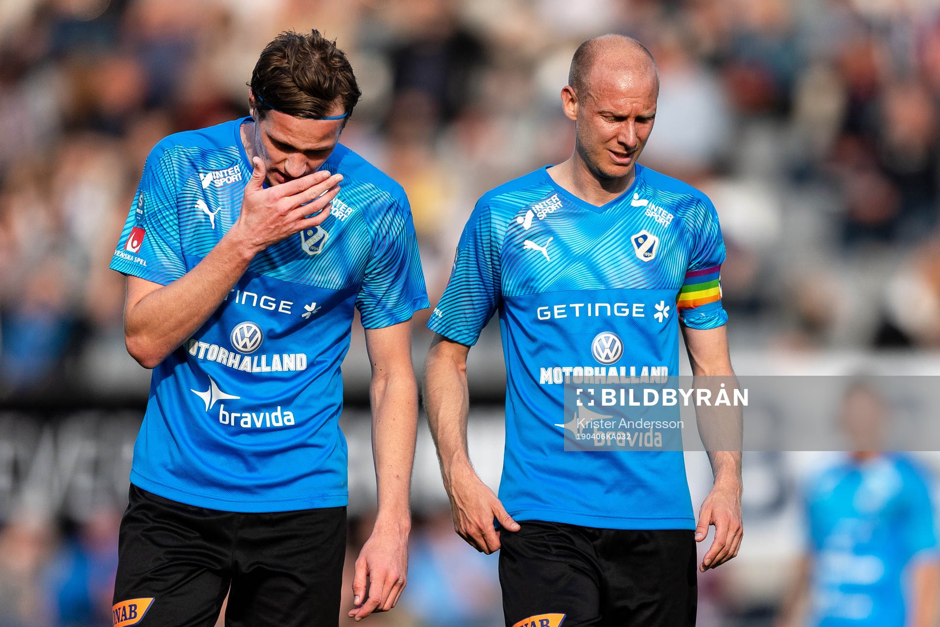 Halmstads Alexander Berntsson och Andreas Johansson deppar
