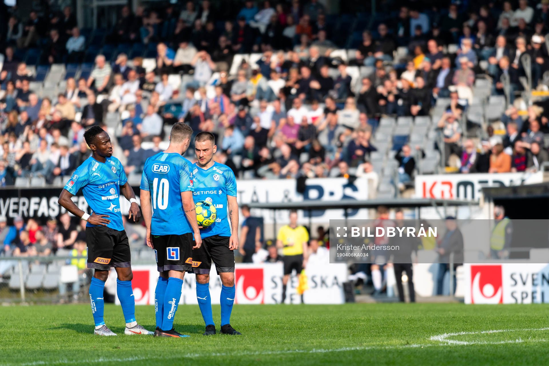 Halmstads Sadat Karim, Gabriel Gudmundsson  och Pontus