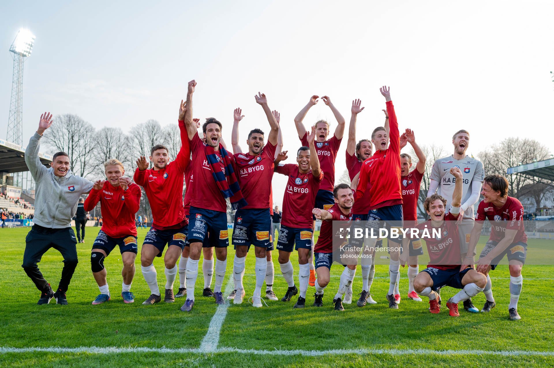 Örgrytes spelare jublar
