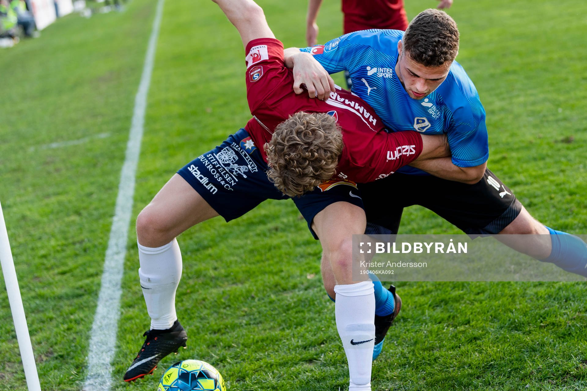 Halmstads Gabriel Gudmundsson och Örgrytes Freddie Brorsson