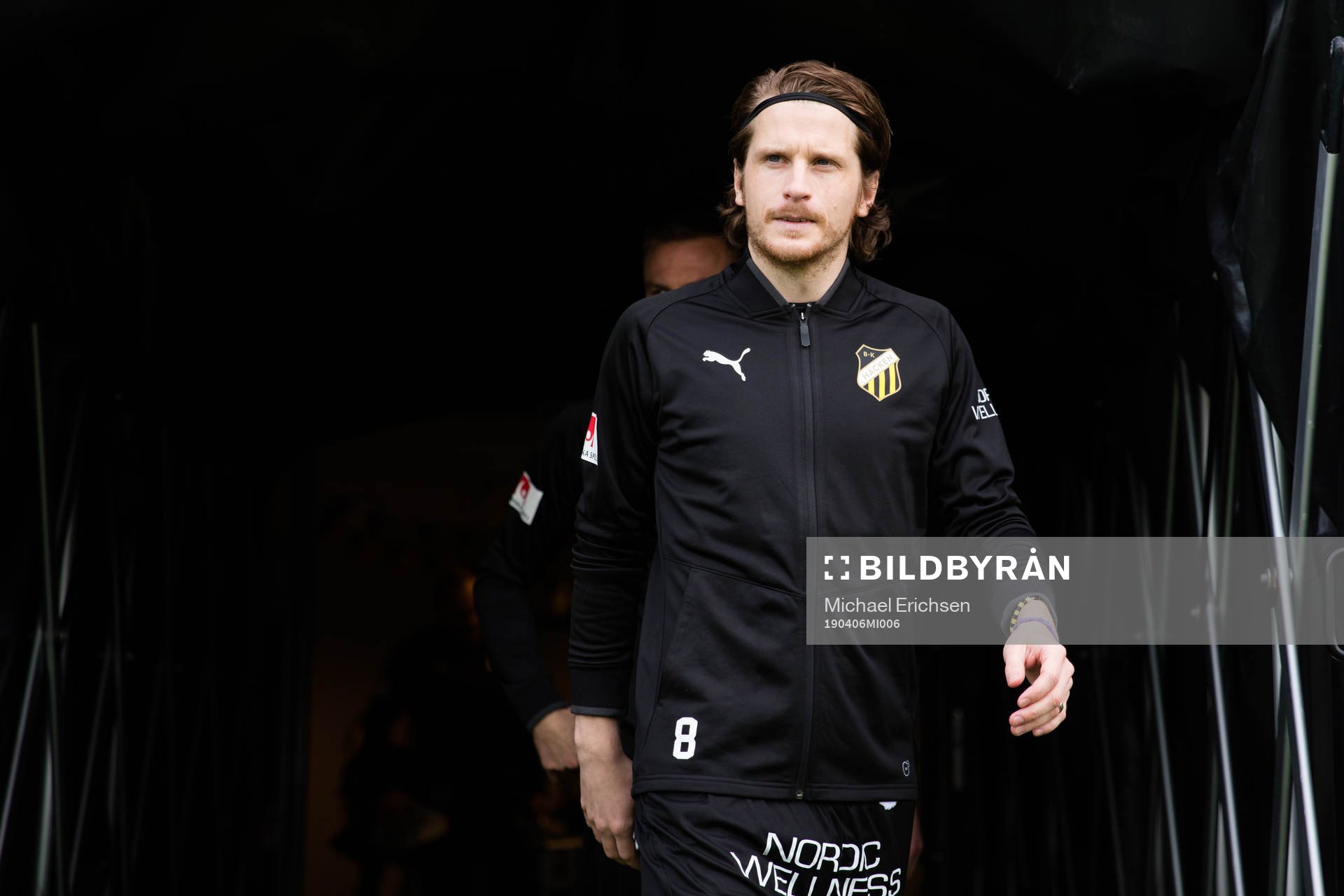 Häckens Erik Friberg innan fotbollsmatchen i allsvenskan