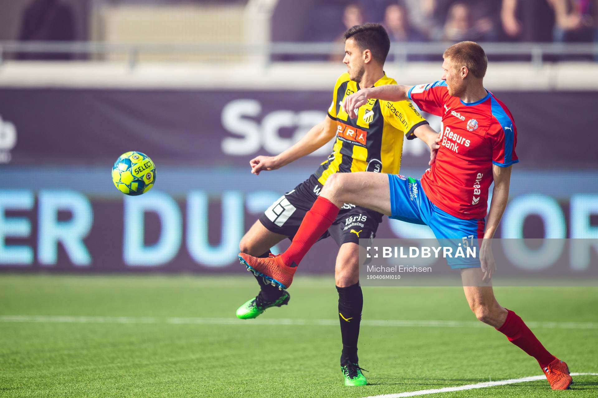 Häckens Alexander Jeremejeff och Helsingborgs Markus