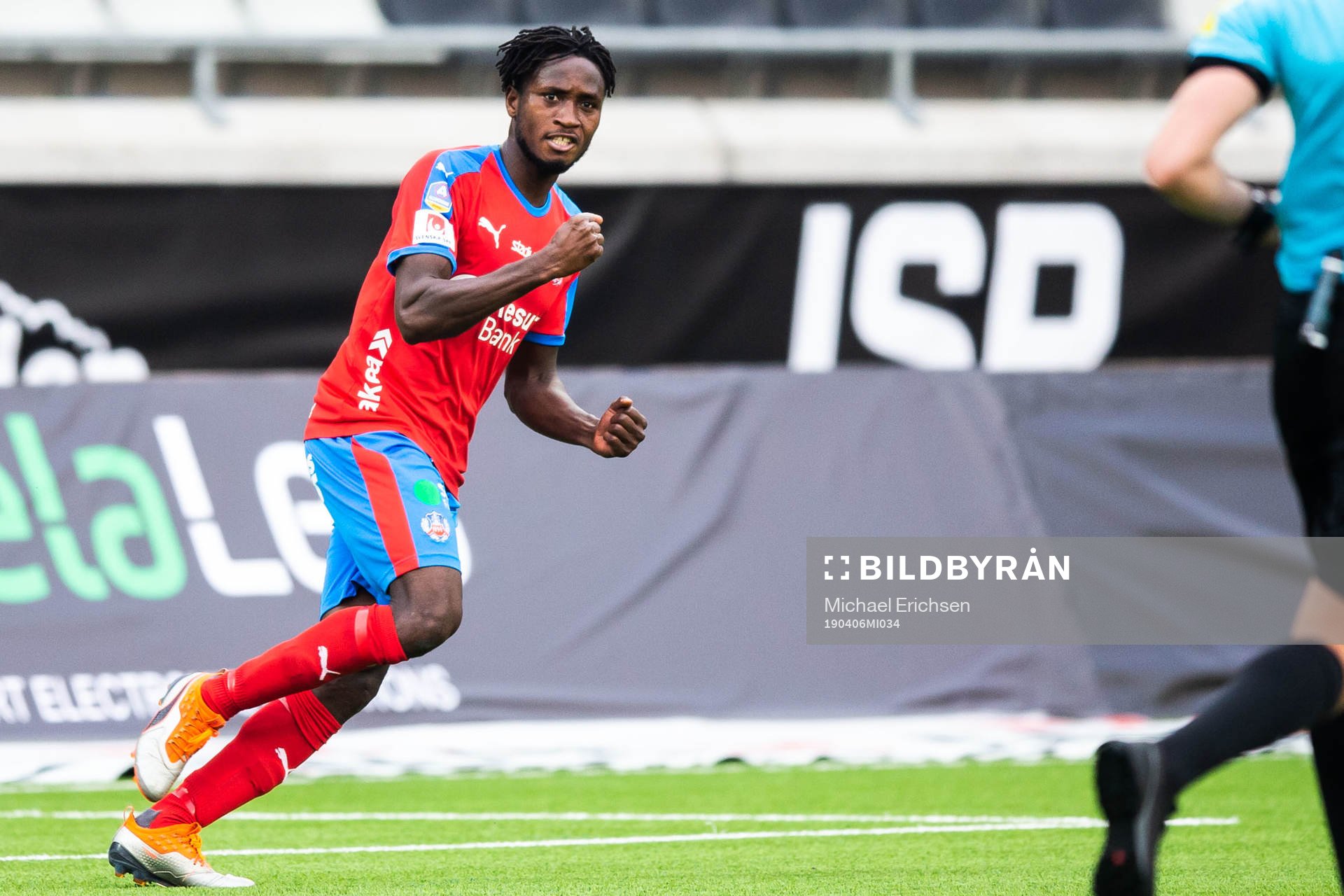 Helsingborgs Mamudu Moro jublar