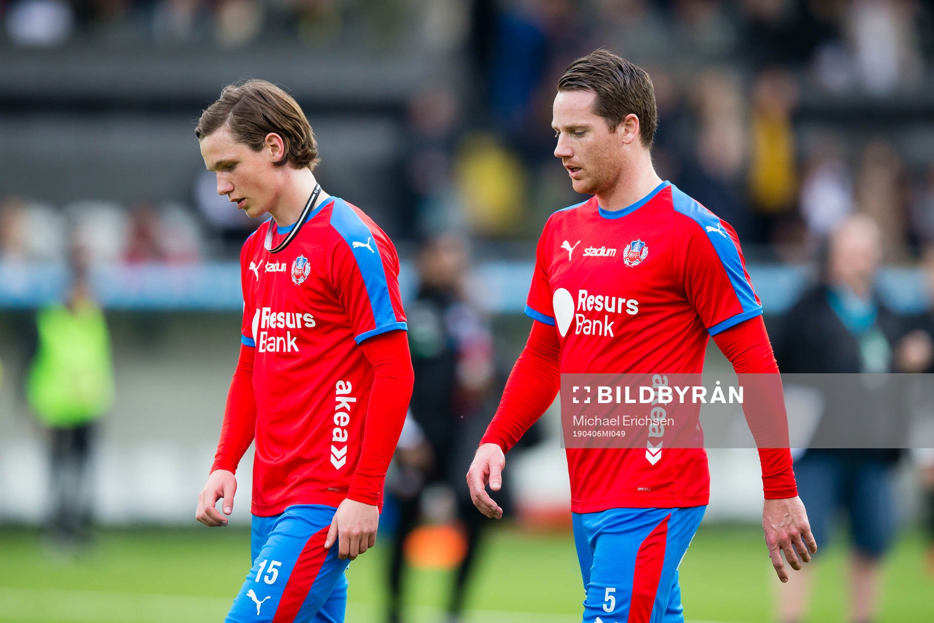 Helsingborgs Max Svensson och Johan Persson  deppar