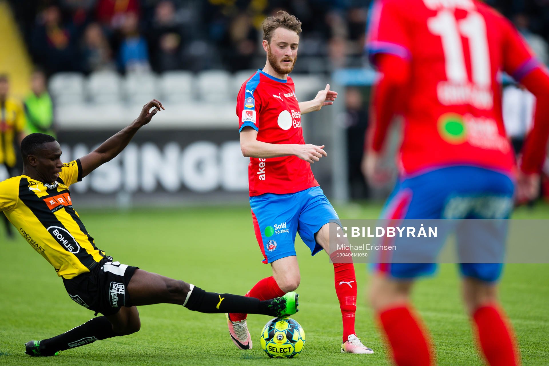 Häckens Elohor Ekpolo och Helsingborgs Rasmus Jönsson