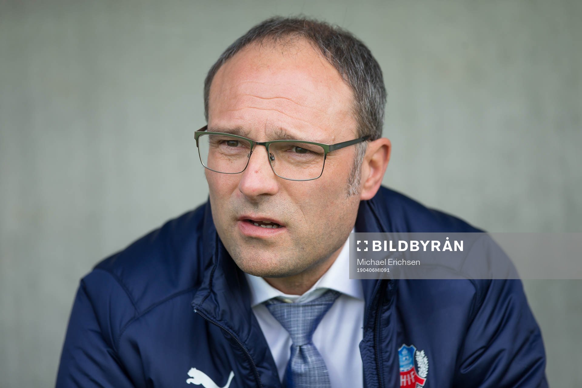 Helsingborgs tränare Per-Ola Ljung  fotbollsmatchen i