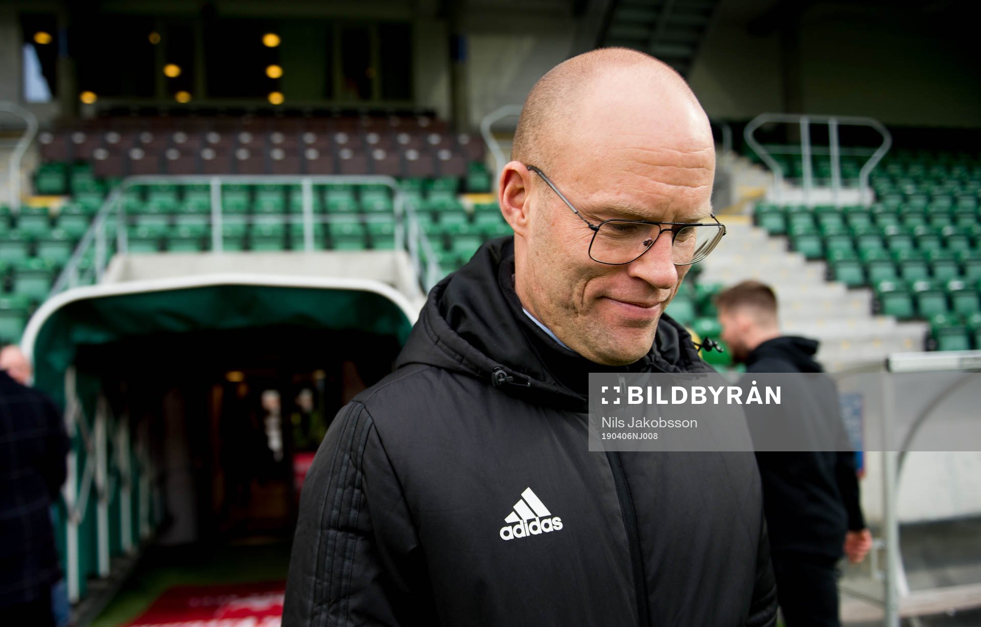 Sundsvalls tränare Joel Cedergren innan fotbollsmatchen i