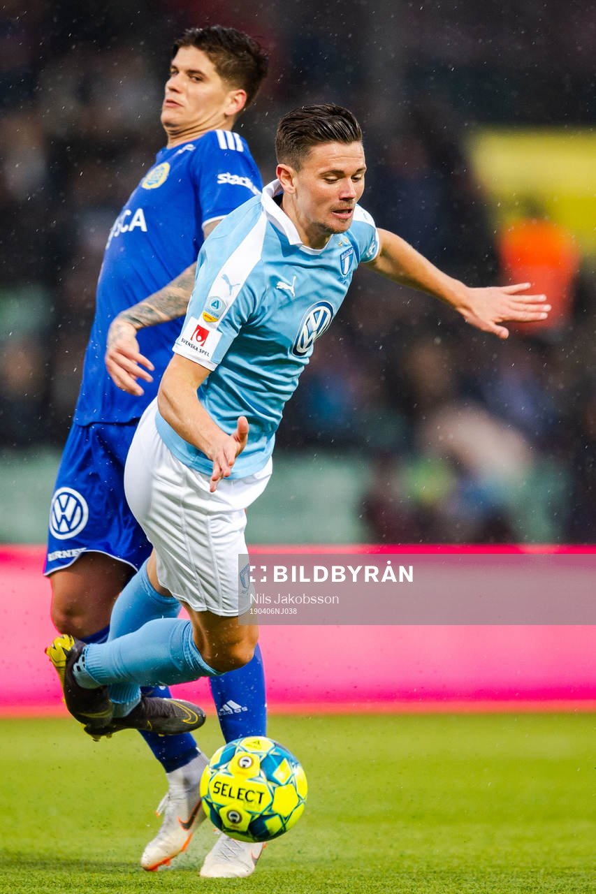 Sundsvalls David Batanero och Malmö FFs Marcus Antonsson