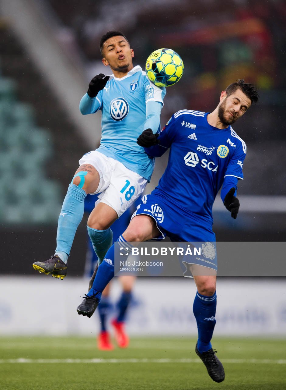 Malmö FFs Romain Gall och Sundsvalls Juan Jose Ciercoles
