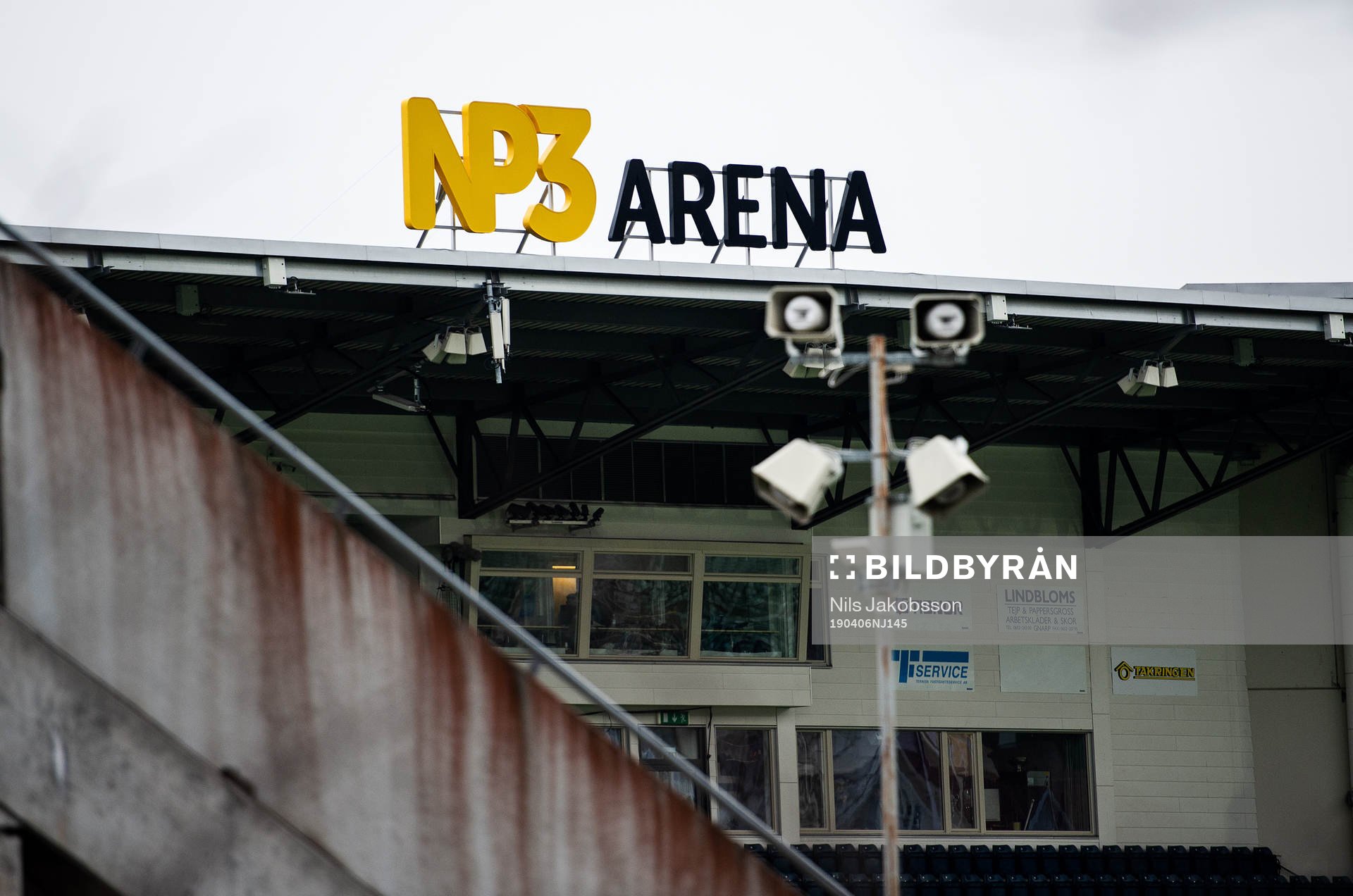 NP3 arena innan fotbollsmatchen i Allsvenskan mellan GIF
