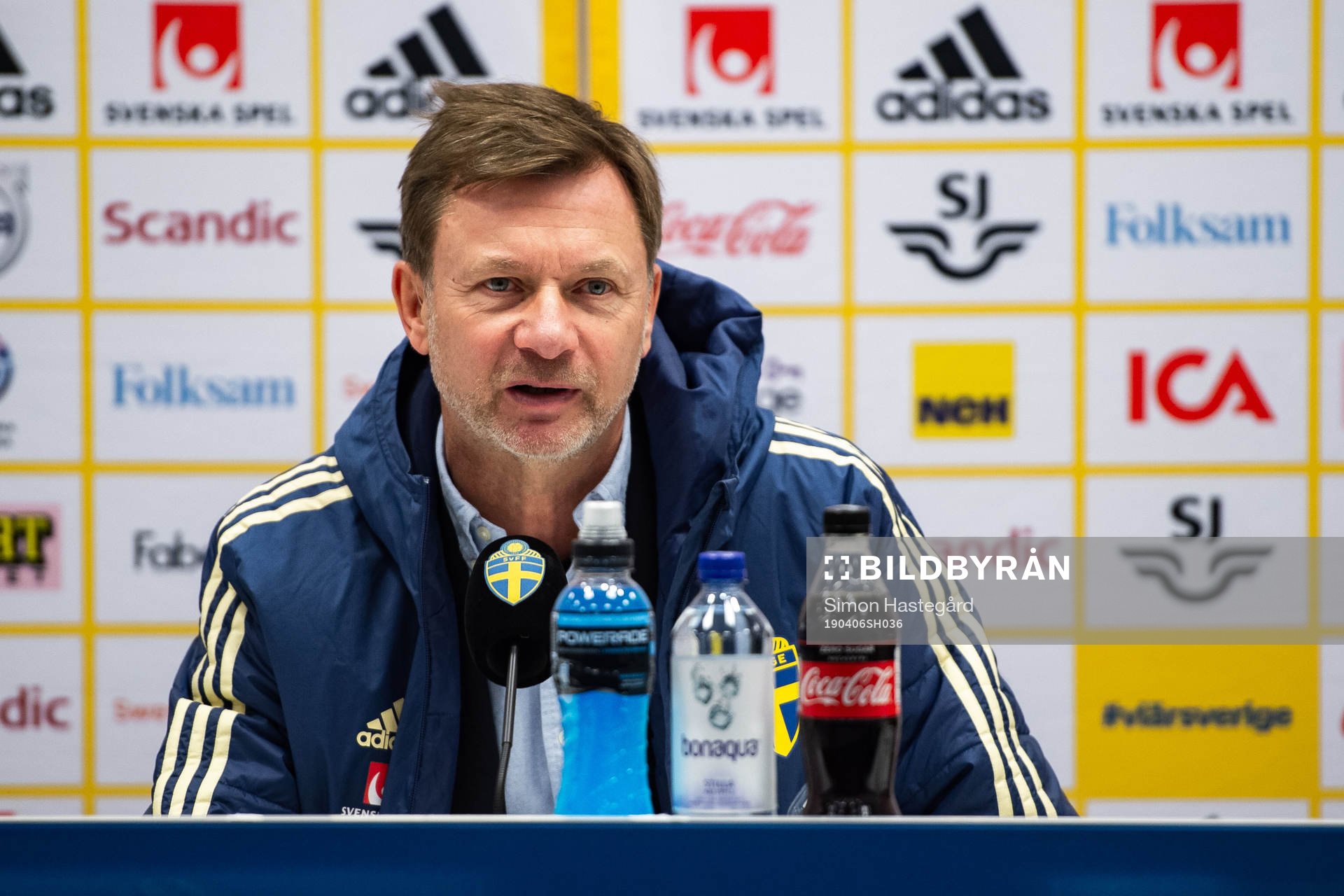 Peter Gerhardsson, head coach of Sweden