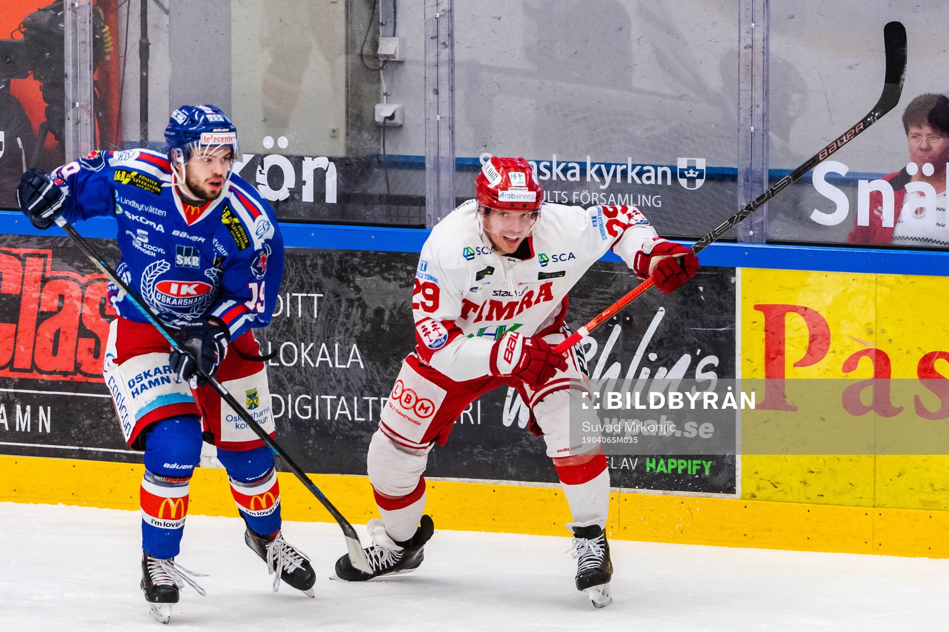 Oskarshamns Anton Björkman och Timrås Morten Madsen