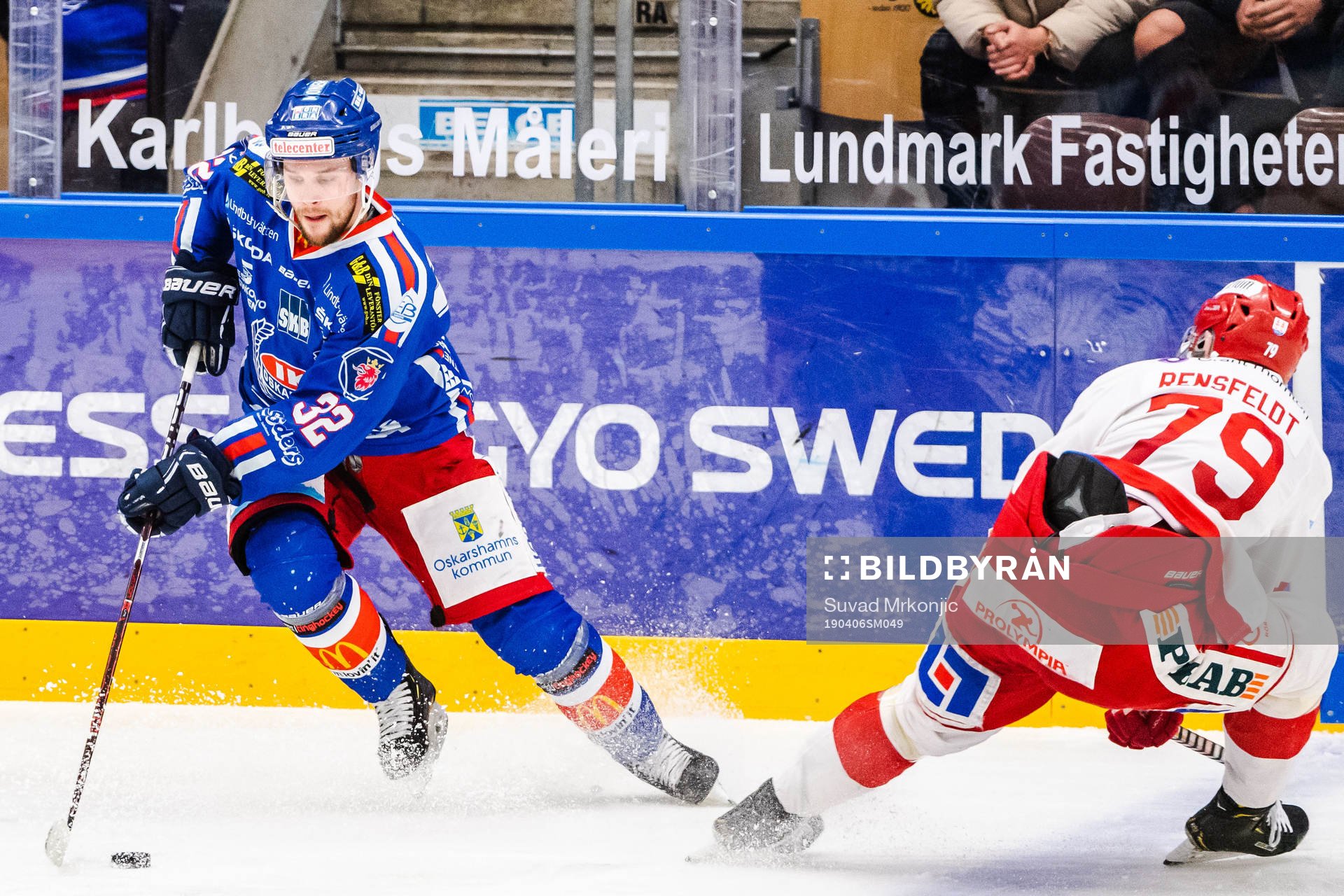 Oskarshamns Markus Modigs och Timrås Ludvig Rensfeldt