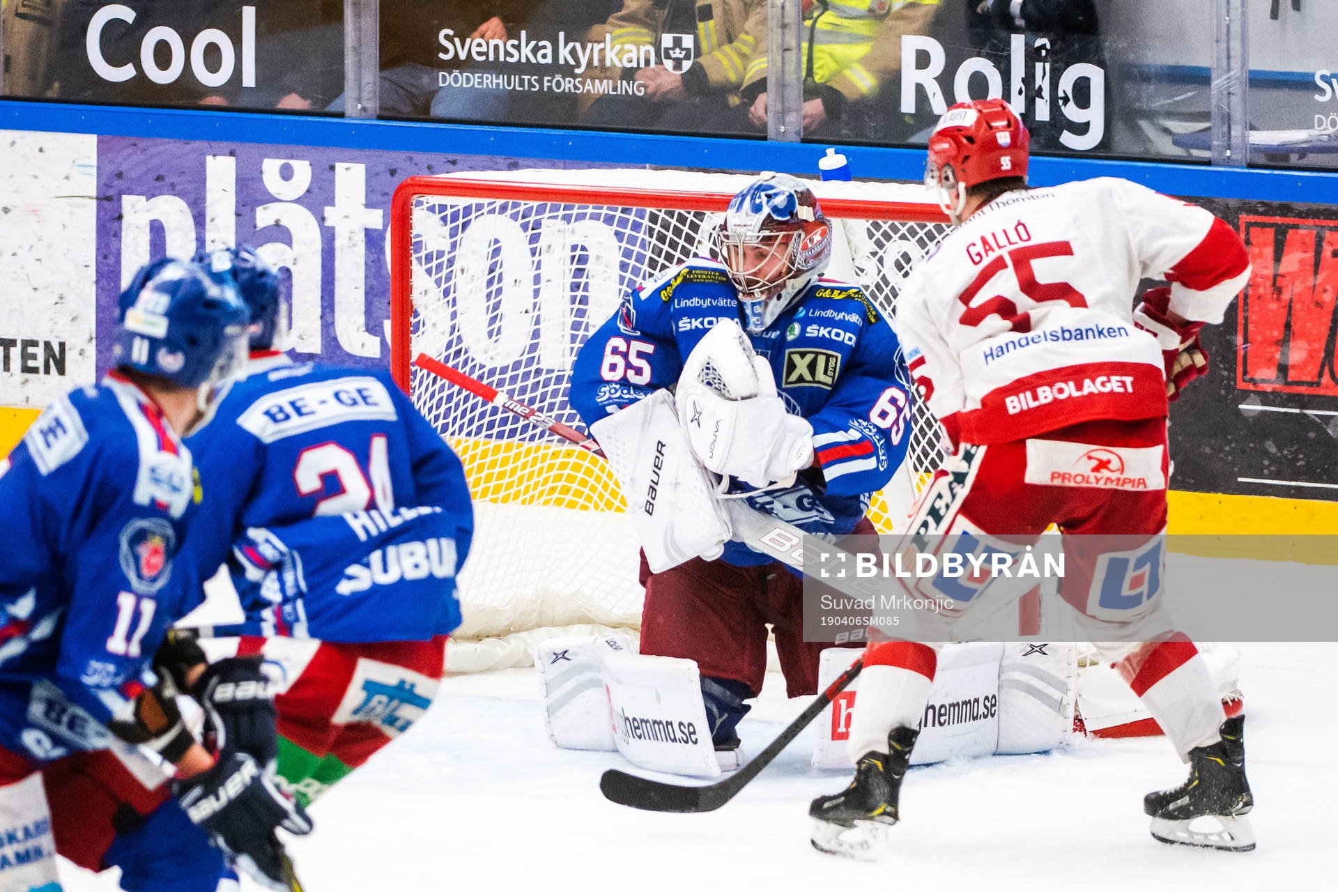 Timrås Vilmos Gallo och Oskarshamns målvakt Christoffer