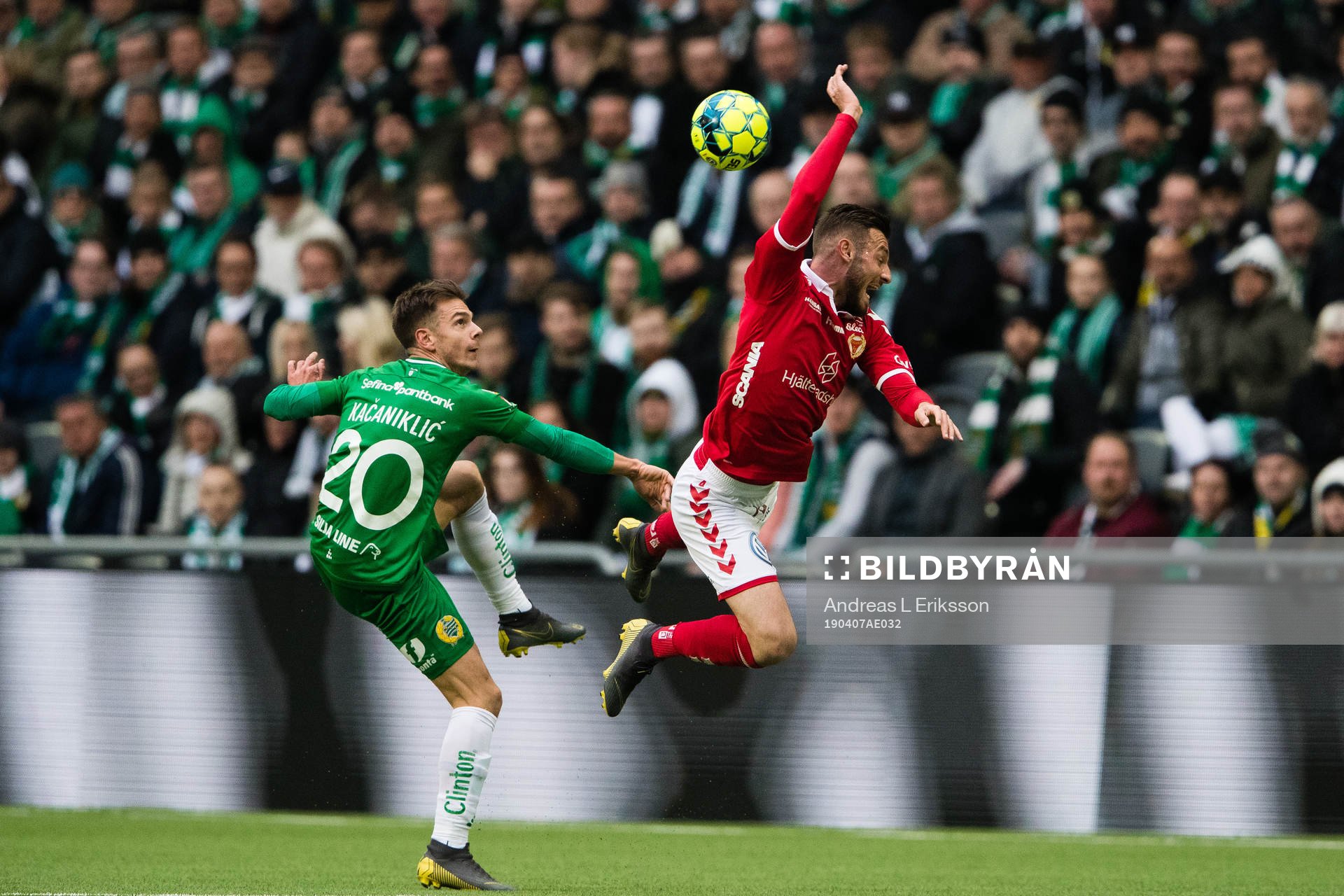Hammarbys Alexander Kacaniklic och Kalmars Fidan Aliti