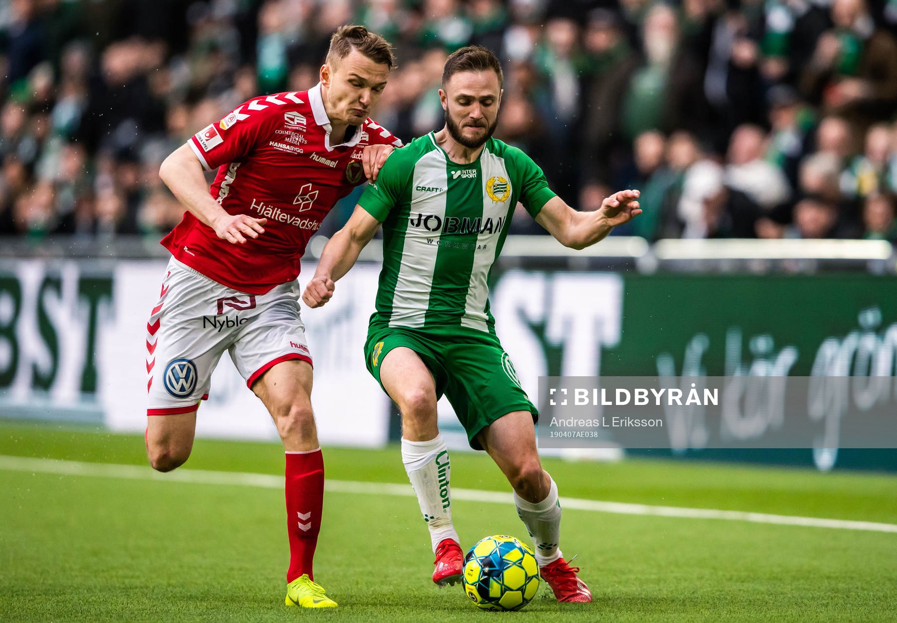 Kalmars Piotr Johansson och Hammarbys Mats Solheim